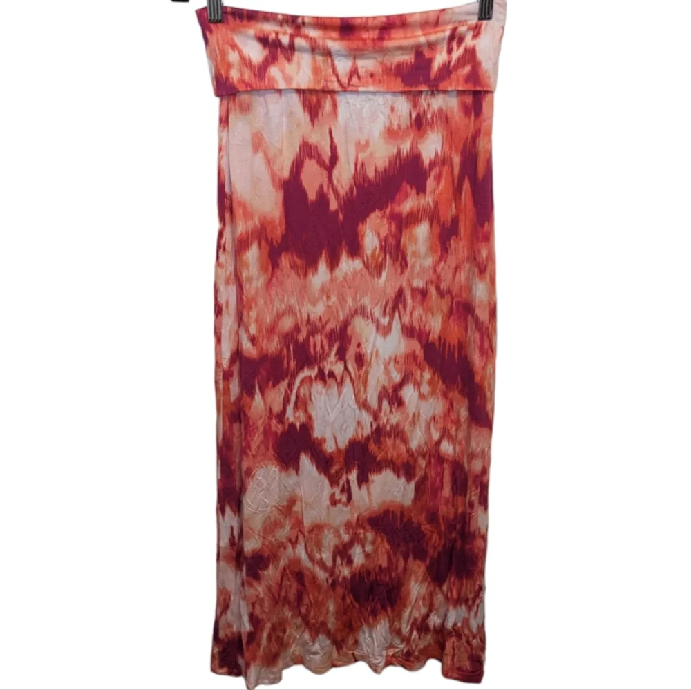 a.n.a Red/Orange Tie-Dye Maxi Skirt 🌅✨ Petite - Picture 2 of 10